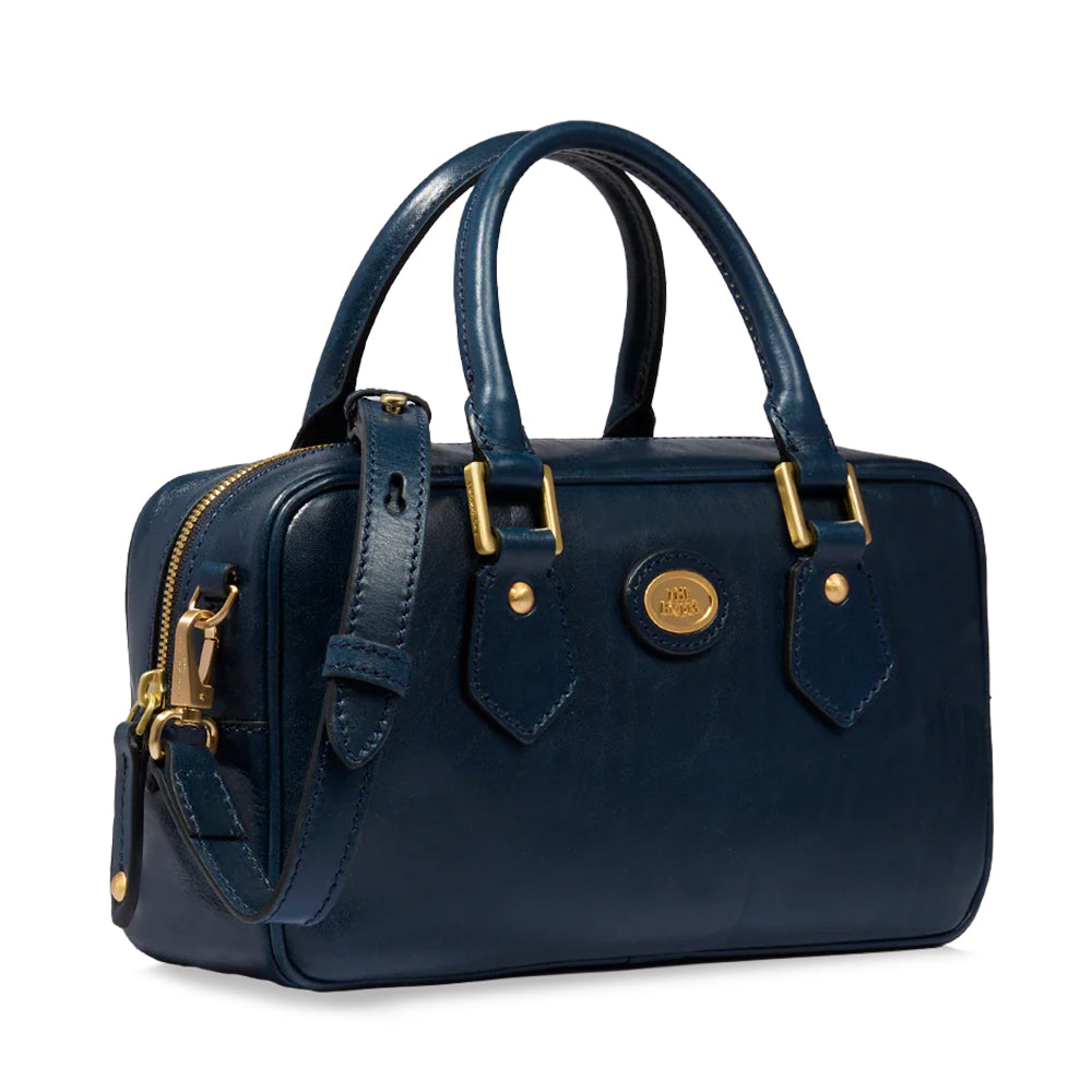 Bauletto Donna con Tracolla THE BRIDGE linea Story in Pelle Blu Oltremare