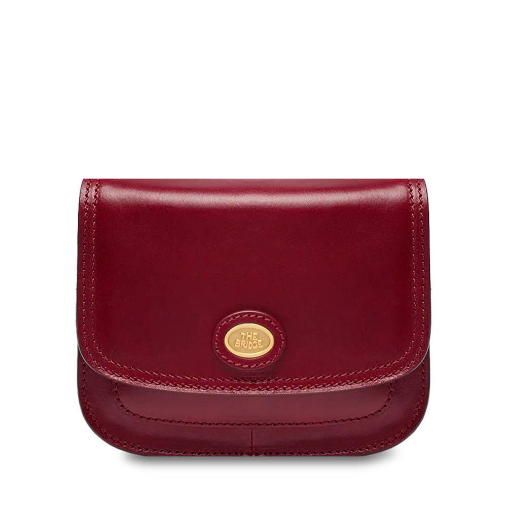 Borsa Donna a Tracolla Small THE BRIDGE linea Story in Pelle Rossa