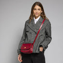 Borsa Donna a Tracolla Small THE BRIDGE linea Story in Pelle Rossa