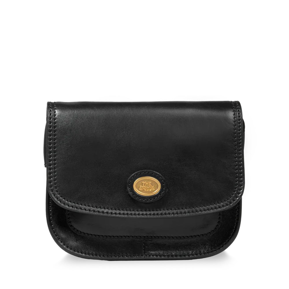 Borsa Donna a Tracolla Small THE BRIDGE linea Story in Pelle Nera