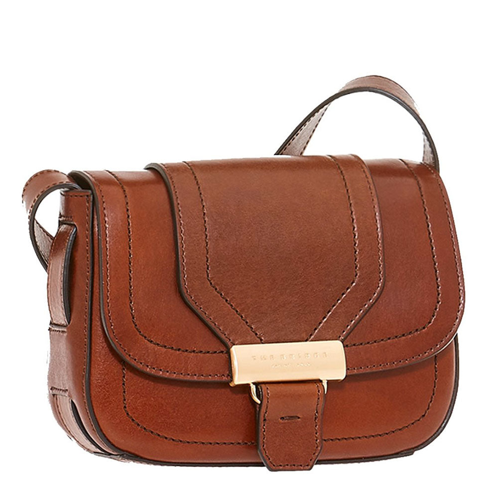 THE BRIDGE Damen-Umhängetasche Benedetta-Linie aus braunem Leder