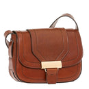 THE BRIDGE Damen-Umhängetasche Benedetta-Linie aus braunem Leder