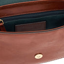 THE BRIDGE Damen-Umhängetasche Benedetta-Linie aus braunem Leder