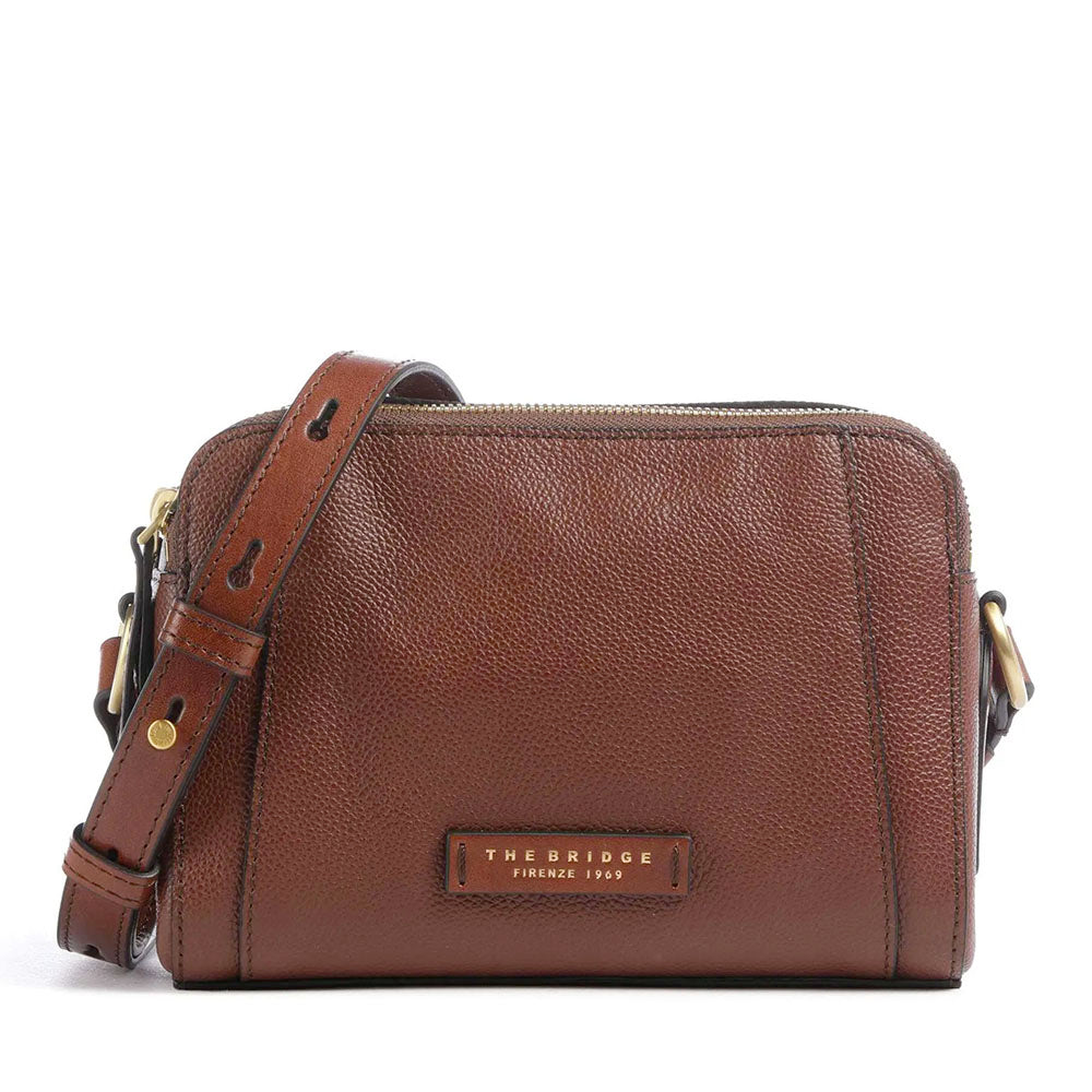 Borsa Donna a Tracolla THE BRIDGE linea Ines in Pelle Marrone