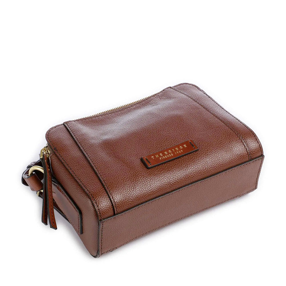 Borsa Donna a Tracolla THE BRIDGE linea Ines in Pelle Marrone