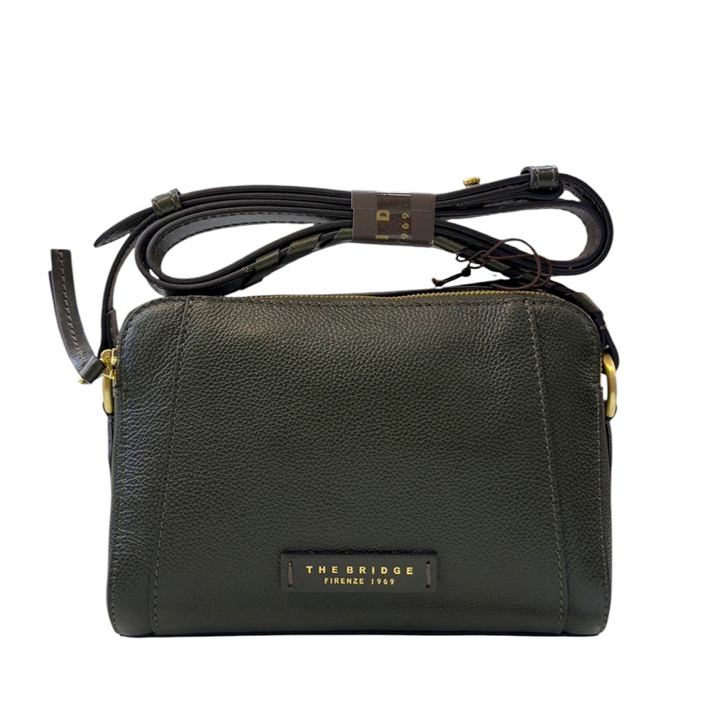 Borsa Donna a Tracolla THE BRIDGE linea Ines in Pelle Verde Tirolo