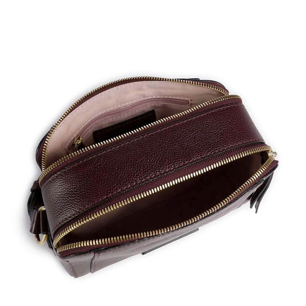 Borsa Donna a Tracolla THE BRIDGE linea Ines in Pelle color Mosto