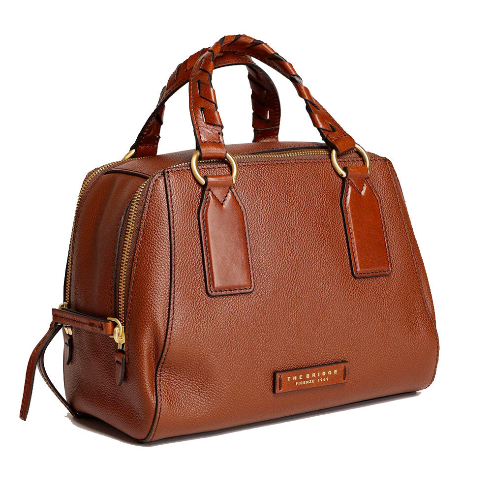 Borsa Donna a Mano Media THE BRIDGE linea Ines in Pelle Marrone