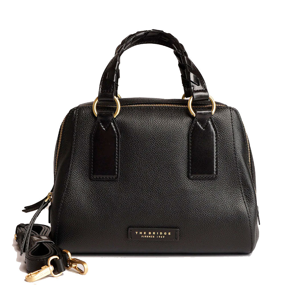 Borsa Donna a Mano Media THE BRIDGE linea Ines in Pelle Nera