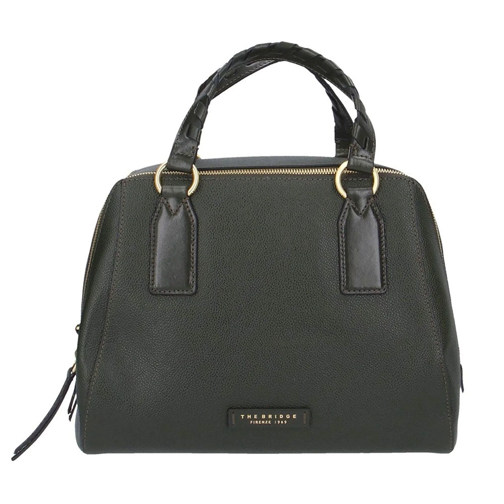 Borsa Donna a Mano Media THE BRIDGE linea Ines in Pelle Verde Tirolo
