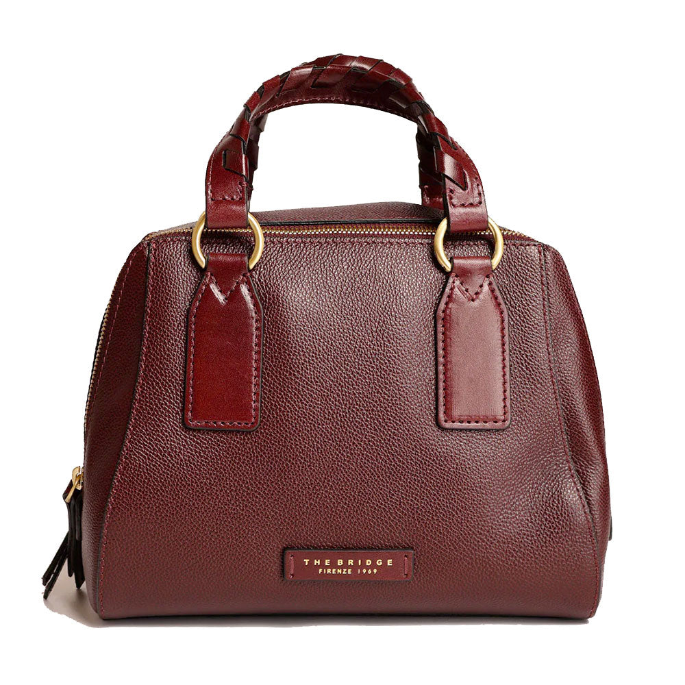 Borsa Donna a Mano Media THE BRIDGE linea Ines in Pelle color Mosto
