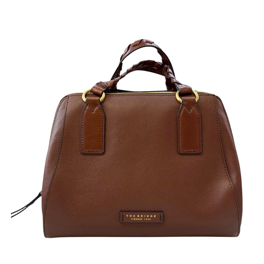 Borsa Donna a Mano Large THE BRIDGE linea Ines in Pelle Marrone