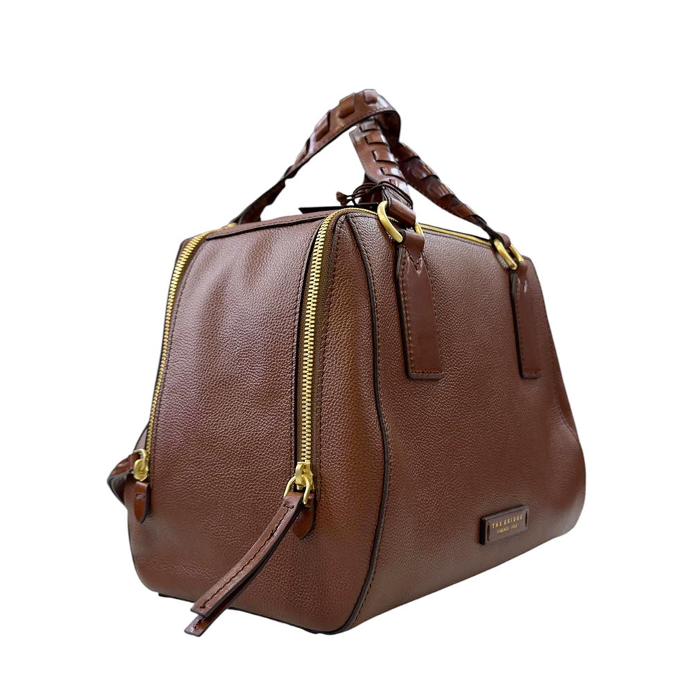 Borsa Donna a Mano Large THE BRIDGE linea Ines in Pelle Marrone