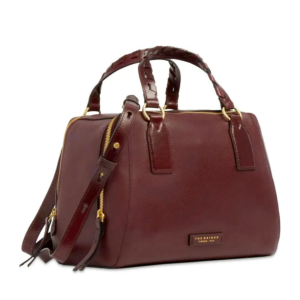 Borsa Donna a Mano Large THE BRIDGE linea Ines in Pelle Viola