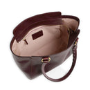 Shopping Bag Donna THE BRIDGE linea Ines in Pelle color Mosto