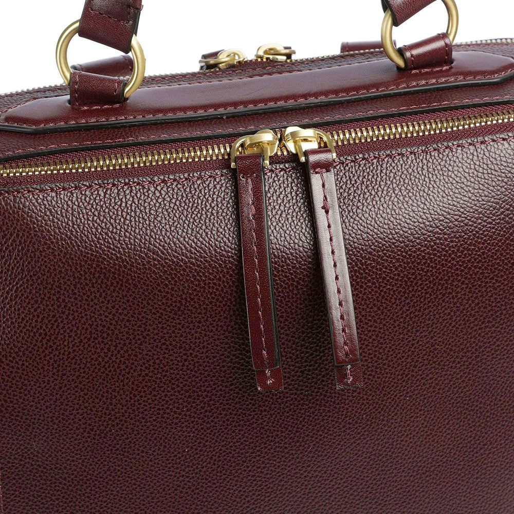 Zaino Donna THE BRIDGE linea Ines in Pelle color Mosto
