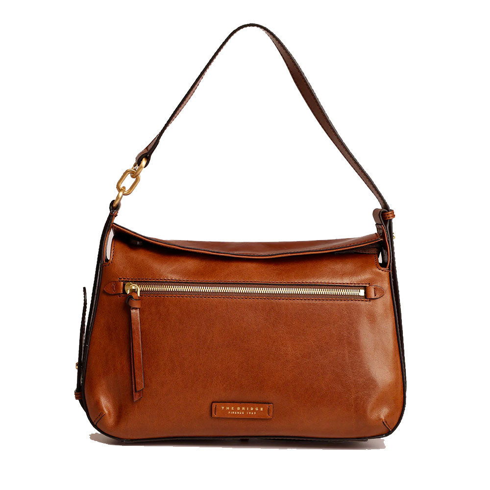 Borsa Donna a Spalla THE BRIDGE linea Ingrid in Pelle Marrone