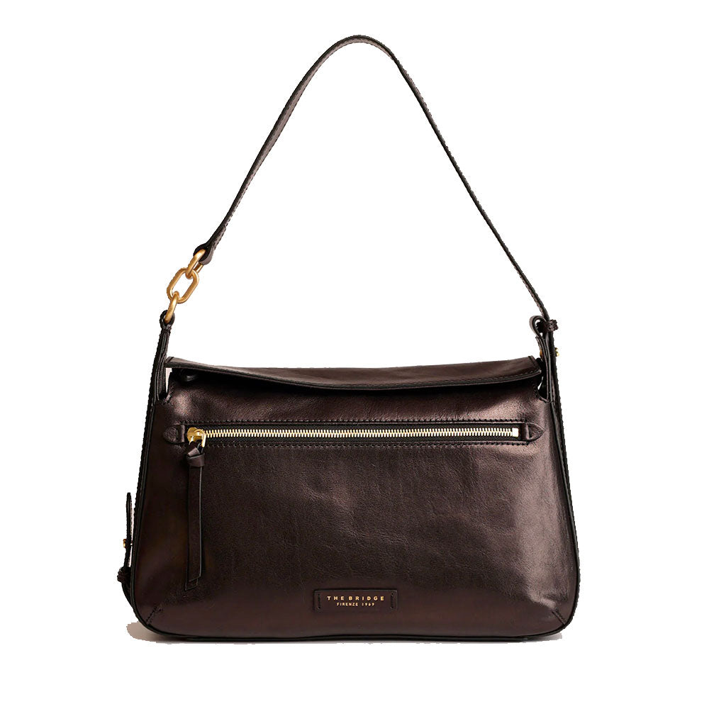 Borsa Donna a Spalla THE BRIDGE linea Ingrid in Pelle Nera