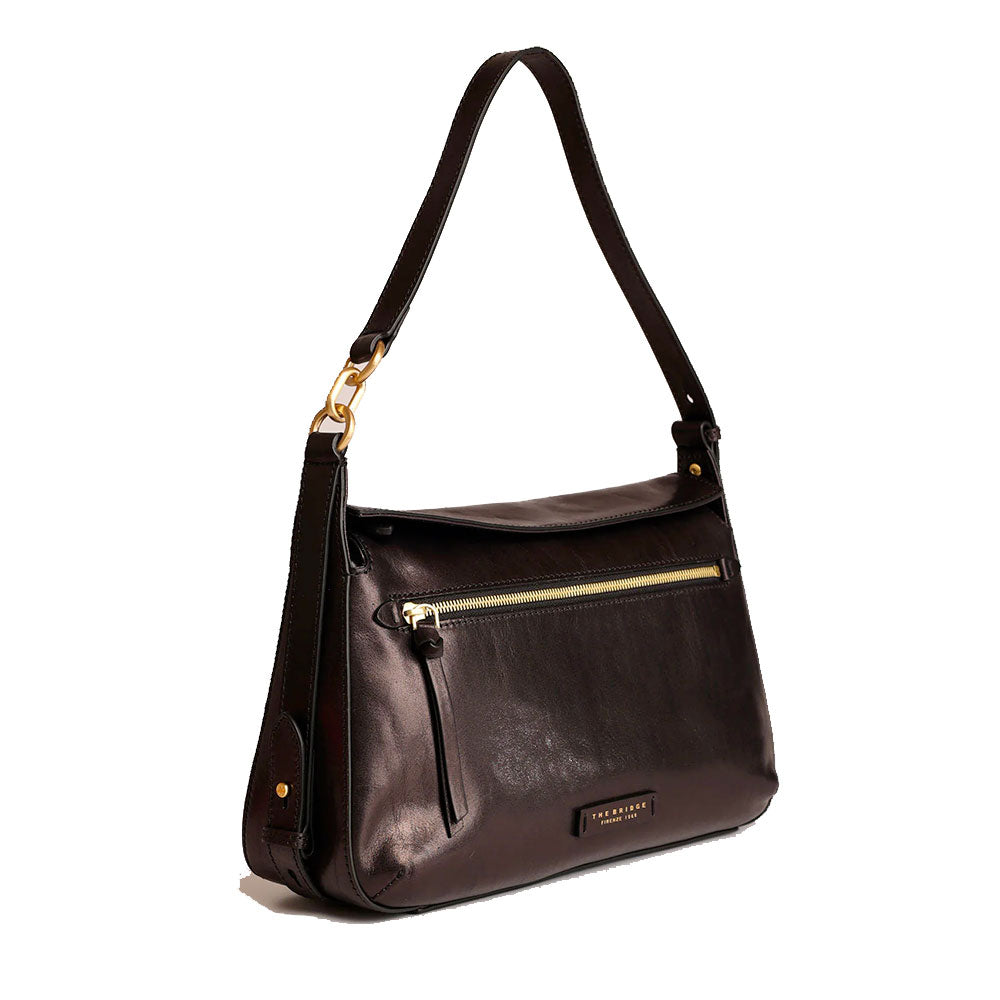Borsa Donna a Spalla THE BRIDGE linea Ingrid in Pelle Nera