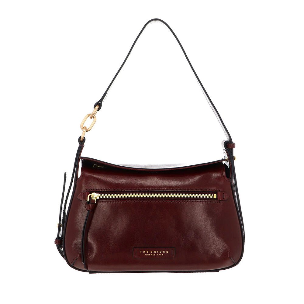 Borsa Donna a Spalla THE BRIDGE linea Ingrid in Pelle Viola