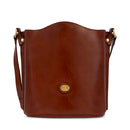 Borsa Donna a Tracolla a Secchiello THE BRIDGE in Pelle Marrone linea Story