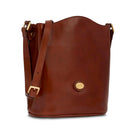 Borsa Donna a Tracolla a Secchiello THE BRIDGE in Pelle Marrone linea Story
