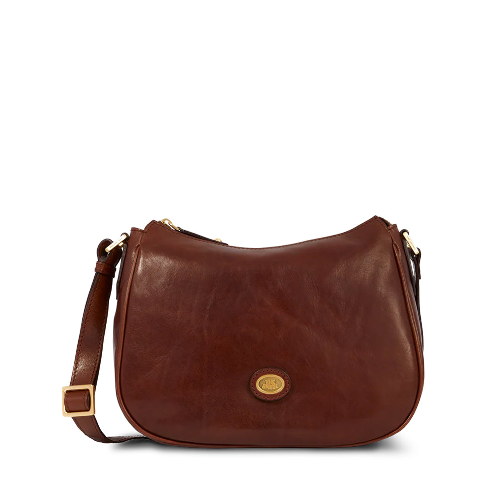 Borsa Donna Sacca a Tracolla THE BRIDGE in Pelle Marrone linea Story 04716901