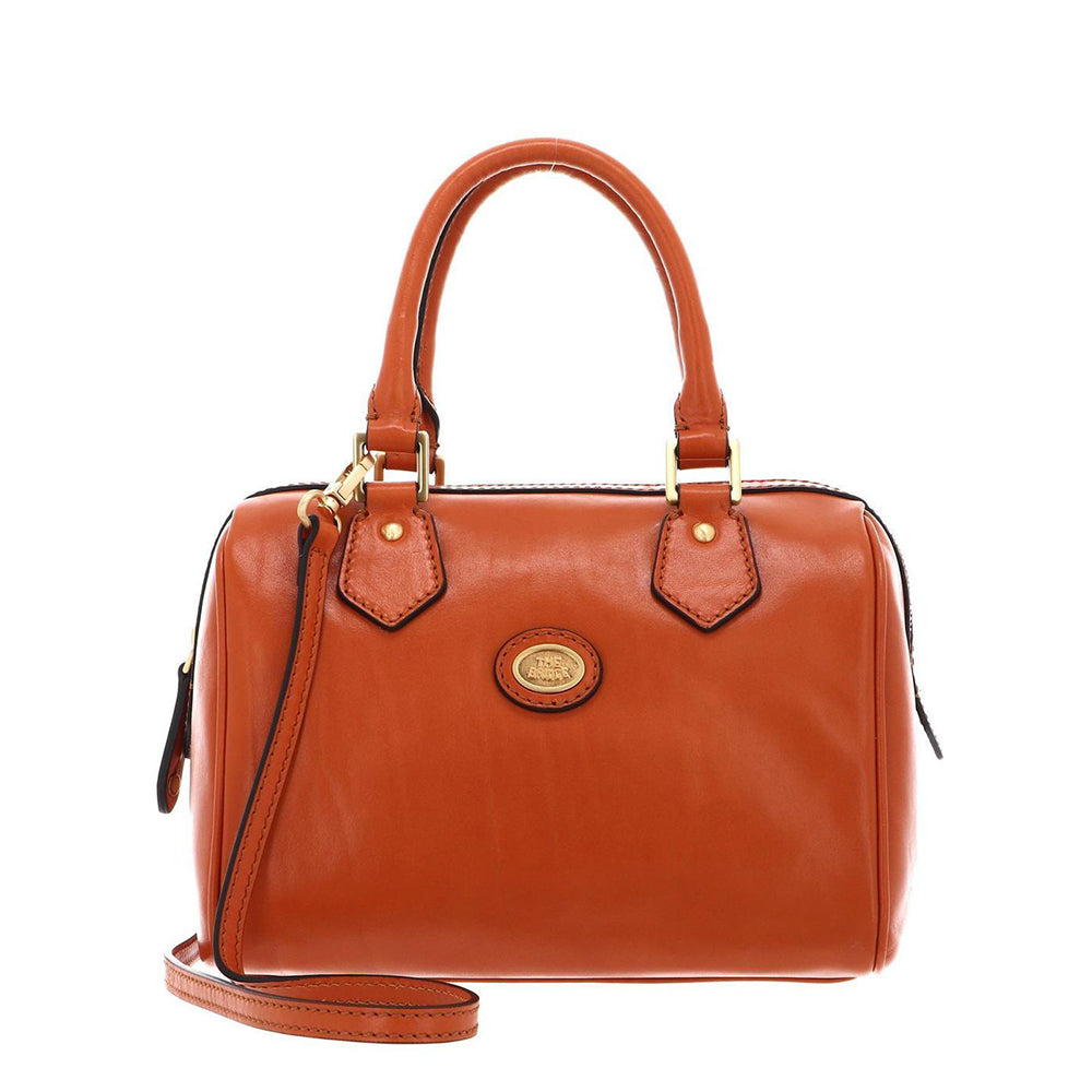 Borsa Donna a Bauletto a Mano THE BRIDGE linea Story in Pelle Arancione