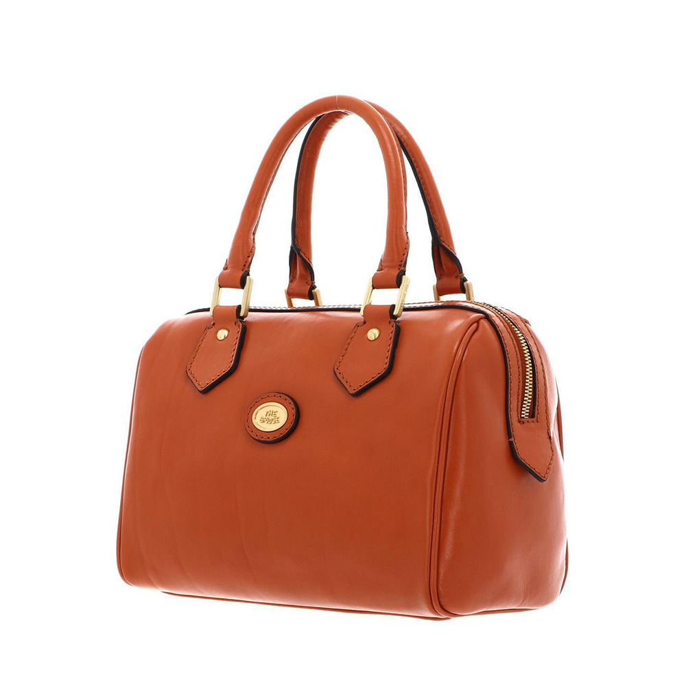 Borsa Donna a Bauletto a Mano THE BRIDGE linea Story in Pelle Arancione