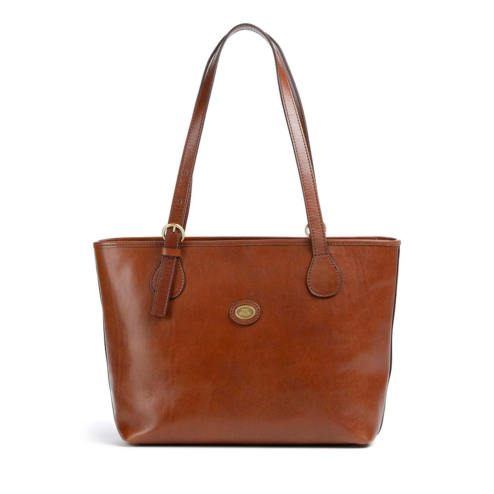 Shopping Bag Donna THE BRIDGE linea Story in Pelle Marrone