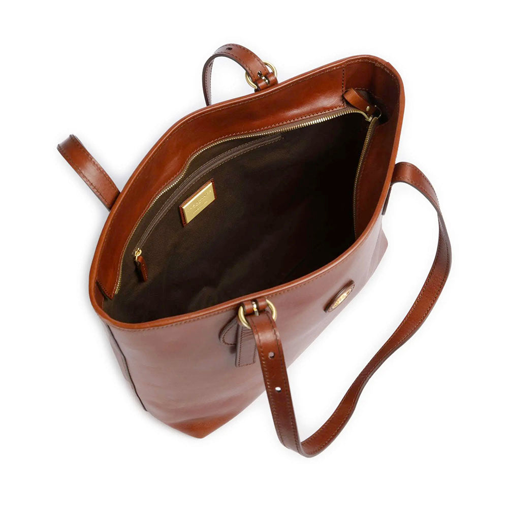 Shopping Bag Donna THE BRIDGE linea Story in Pelle Marrone