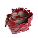 THE BRIDGE Damen Bucket Bag Story Line aus beerigem rotem Leder