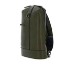 THE BRIDGE Giacomo Herren-Umhängetasche aus thymiangrünem Leder