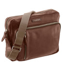 THE BRIDGE Herren-Tablet-Haltertasche aus braunem Leder der Bolgheri-Linie