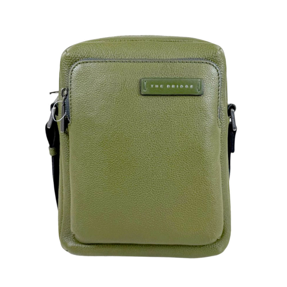 Borsello Uomo THE BRIDGE linea Ludovico in Pelle Verde Maggiorana