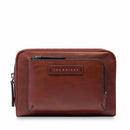 THE BRIDGE Herren Clutch Filippo Line aus braunem Leder