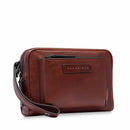 THE BRIDGE Herren Clutch Filippo Line aus braunem Leder
