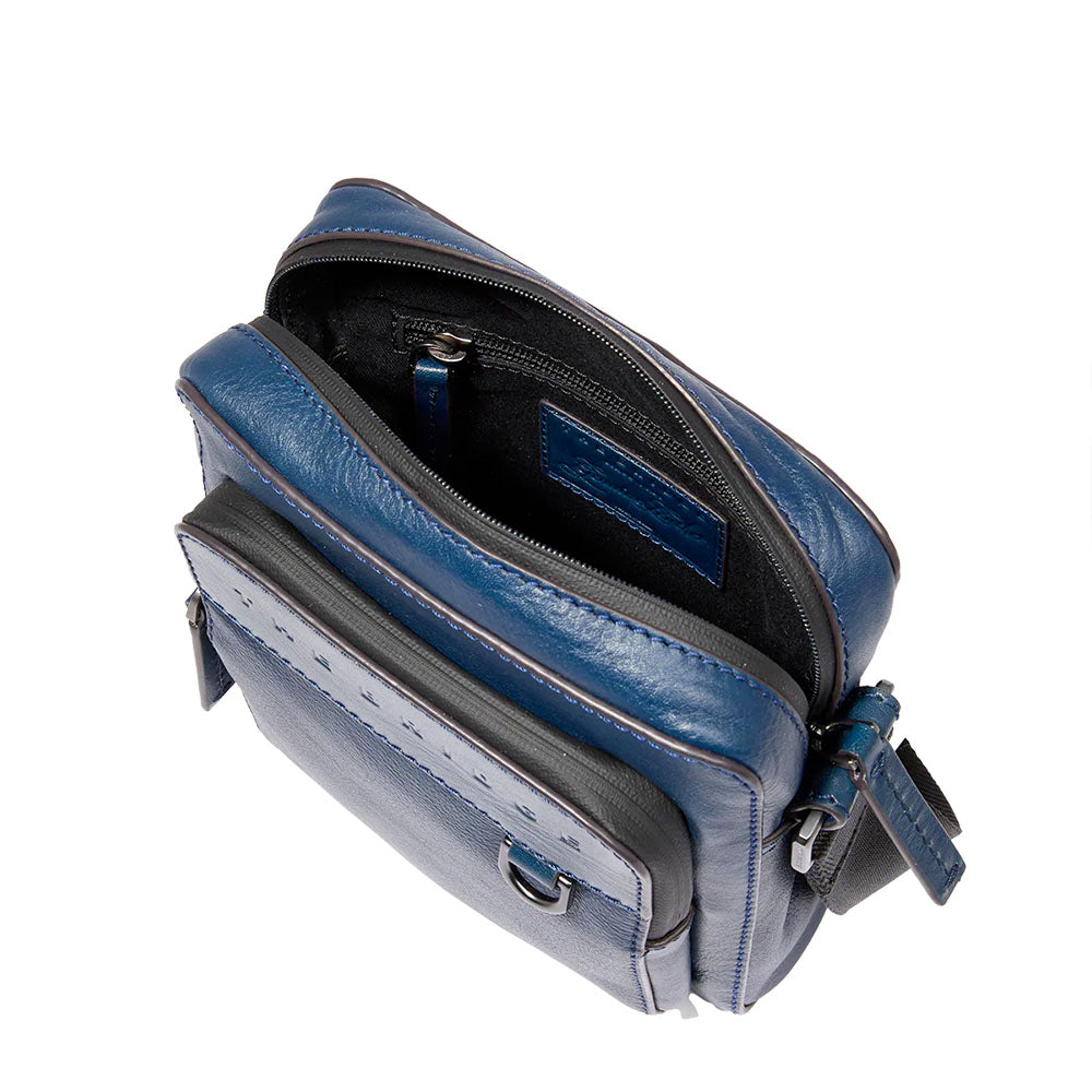 Borsello Uomo THE BRIDGE linea Damiano in Pelle Blu