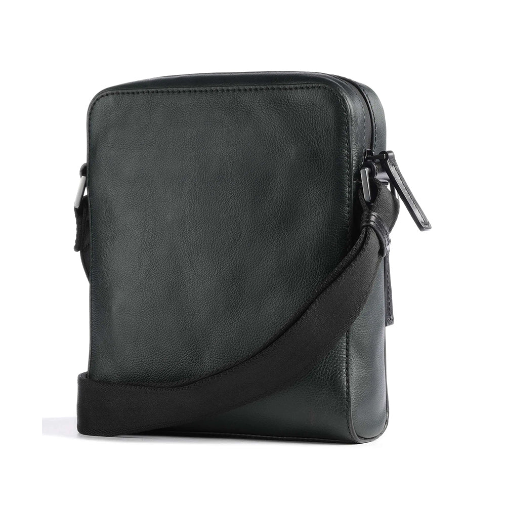 THE BRIDGE Große Herrentasche der Damiano-Linie aus grünem Leder