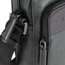 THE BRIDGE Große Herrentasche der Damiano-Linie aus grünem Leder