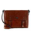 THE BRIDGE Herren Messenger Bag aus der Lorenzo Linie in braunem Leder