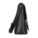 THE BRIDGE Herren Messenger Bag aus der Lorenzo Linie in schwarzem Leder