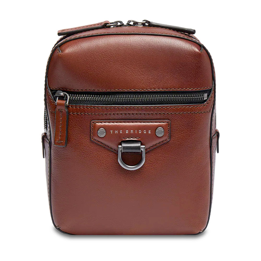 Borsello Uomo THE BRIDGE linea Iacopo in Pelle Marrone