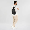 THE BRIDGE Herrenrucksack Giacomo Line aus schwarzem Leder