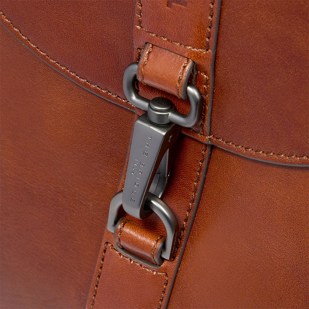 Zaino Uomo con Pattina THE BRIDGE linea Giacomo in Pelle Marrone