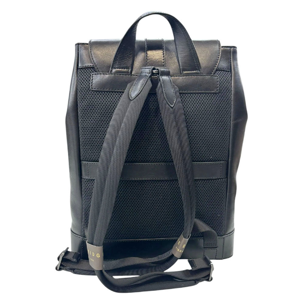 Zaino Uomo con Pattina THE BRIDGE linea Giacomo in Pelle Nera