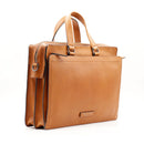 Cartella Uomo Due Manici THE BRIDGE linea Leone in Pelle color Cognac