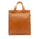 Cartella Uomo Verticale THE BRIDGE linea Leone in Pelle color Cognac