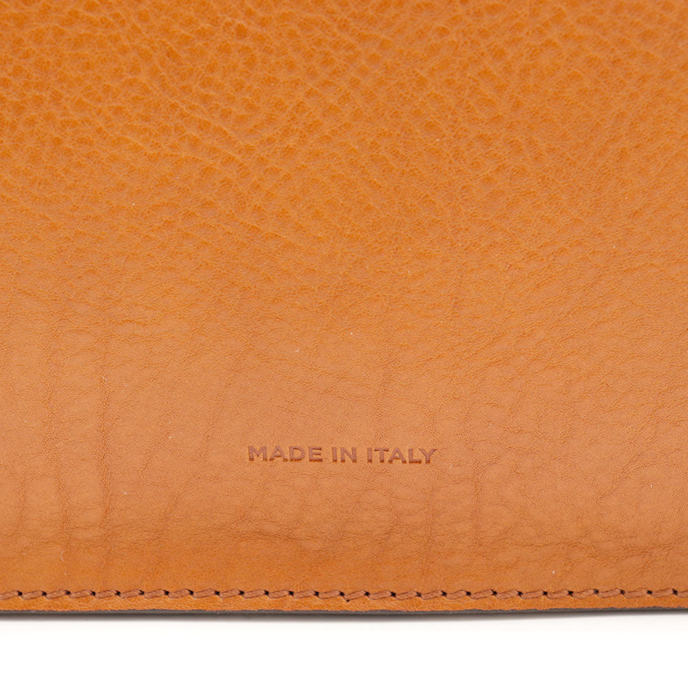 Cartella Uomo Verticale THE BRIDGE linea Leone in Pelle color Cognac