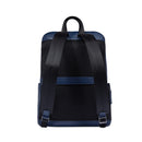 Kleiner Herrenrucksack THE BRIDGE Damiano-Linie aus blauem Leder